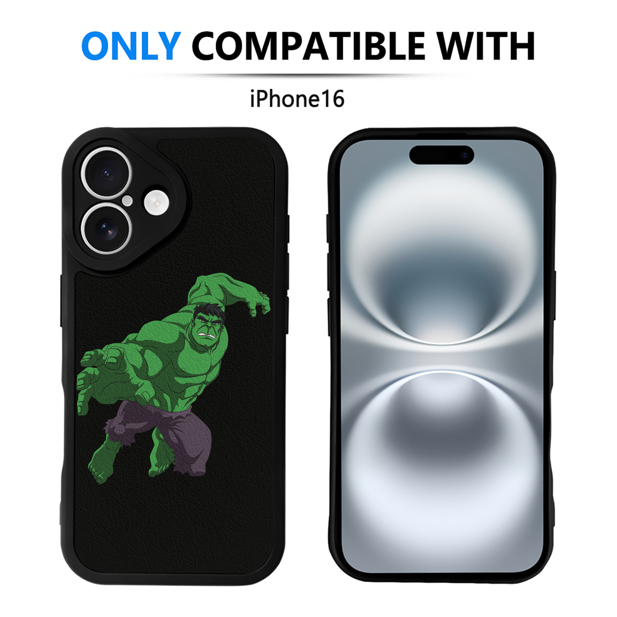 （画像用） アベンジャーズ The Avengers 【iPhone 16シリーズ対応】シリコンスマホケース（レザー調） 材質：シリコン
